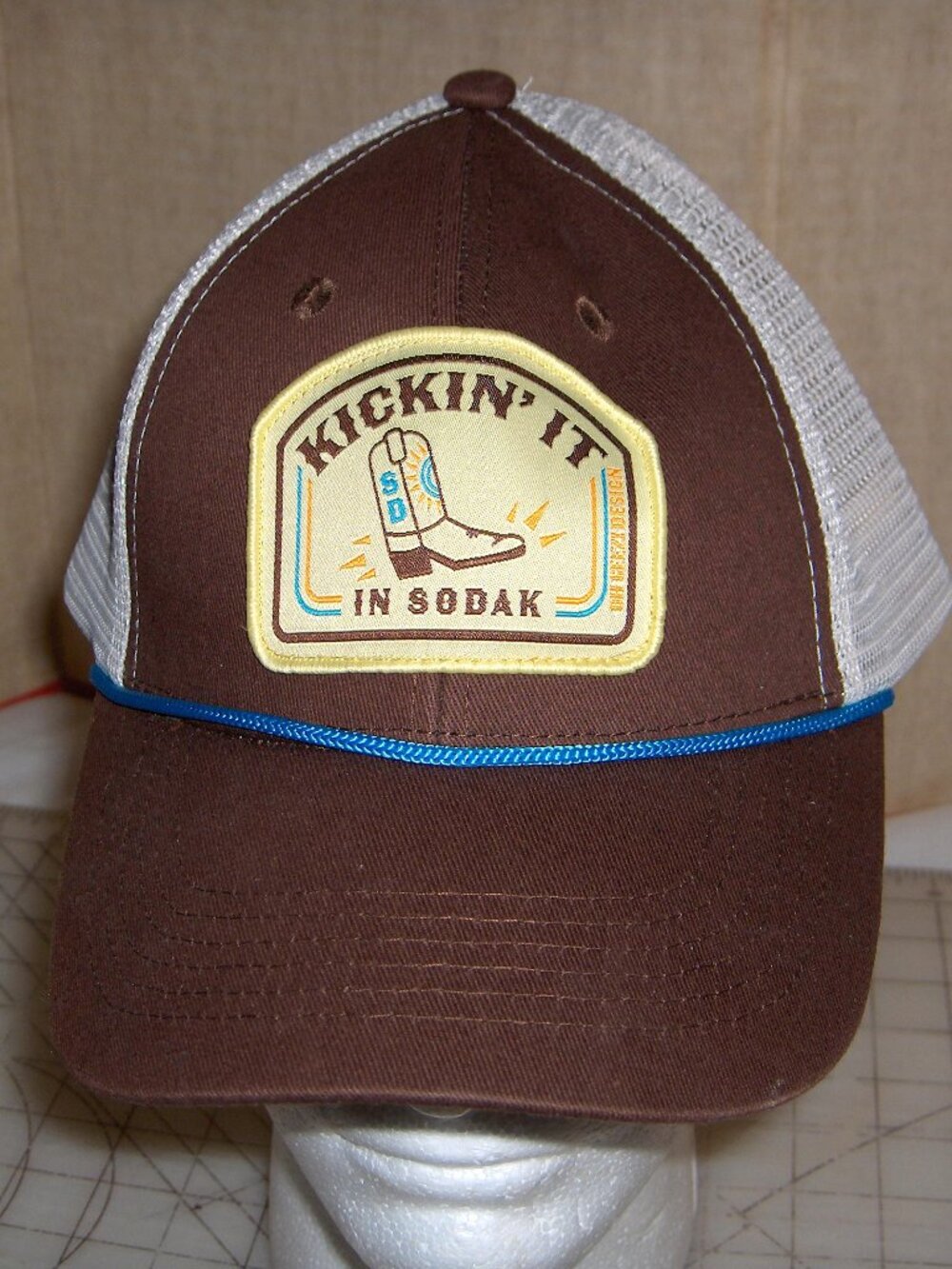 Kickin it in South Dakota Cap, Size Adjustable, Never Worn